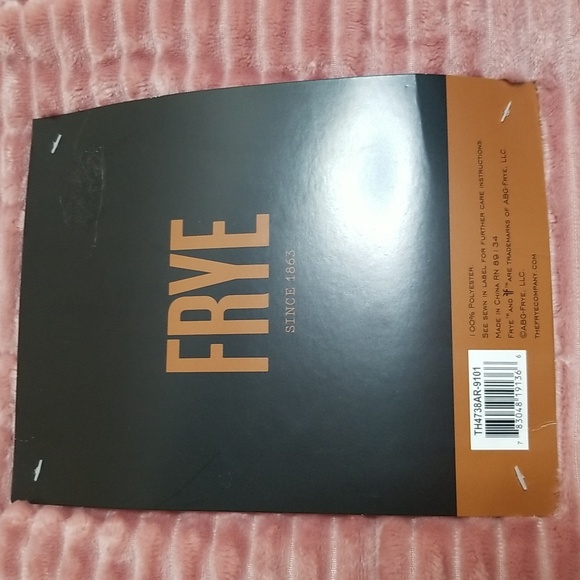 Frye Corduroy Plush Throw Rose Gold Pink and White New - Picture 5 of 7